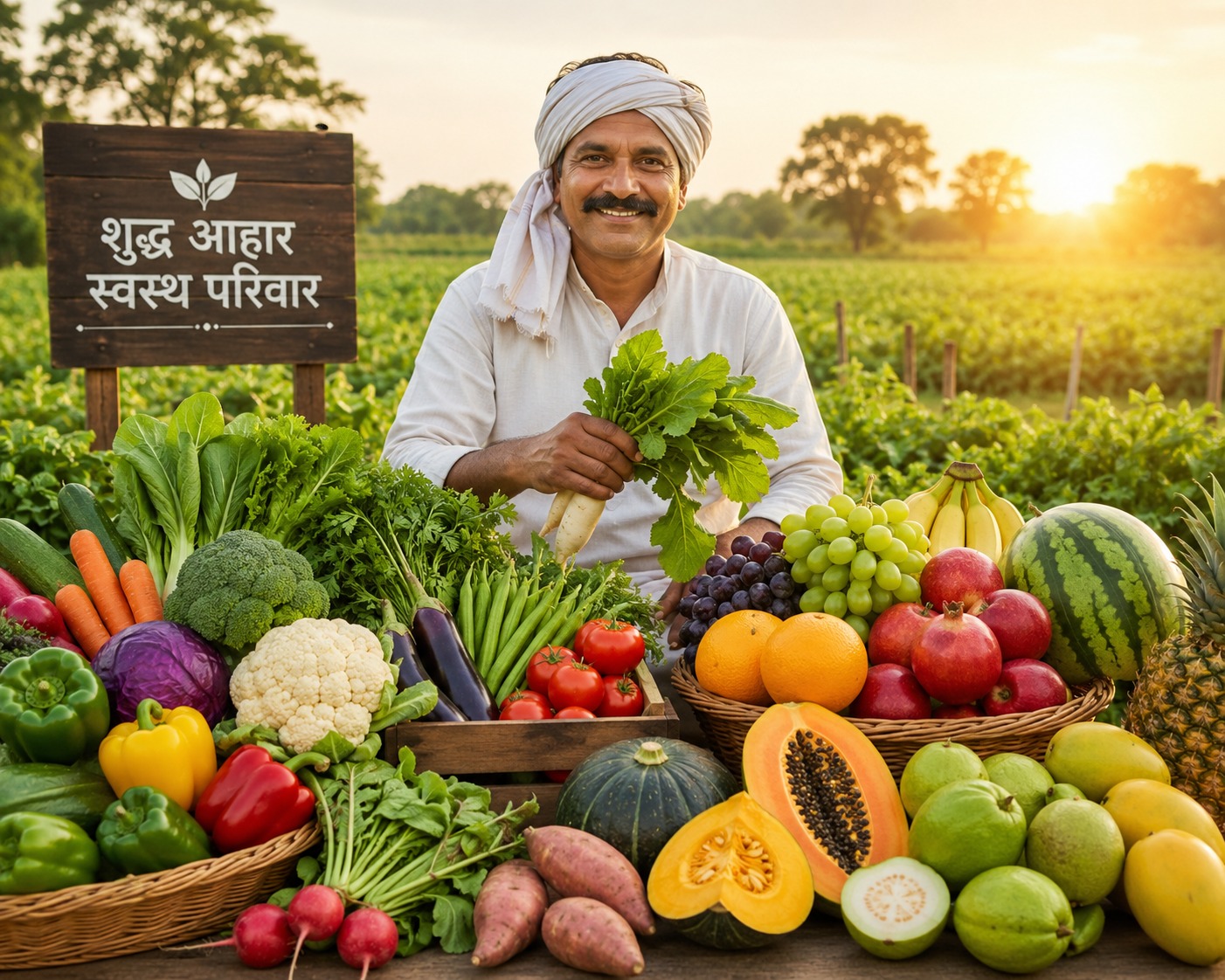 Happy farmer